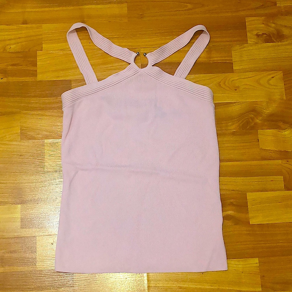 BCBGMAXAZRIA Pink Halter Top